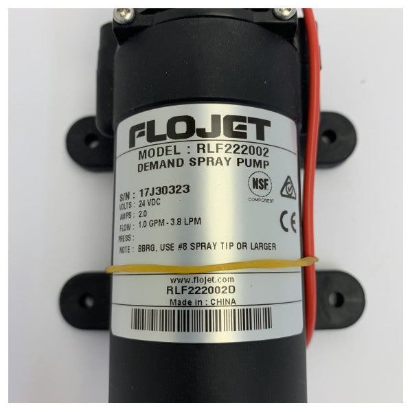 Flojet RLF222002D Water Pump Self-Priming Diaphragm 24V 3.8L/m 24V