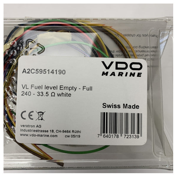 VDO Veratron ViewLine Fuel Level 240-33 Ohm White 52mm - A2C59514190