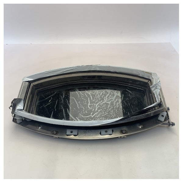 Tempesta ruostumattomasta teräksestä Elliptinen avattava ikkuna 20,32 x 45,72 cm