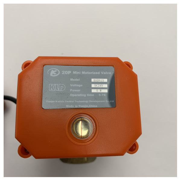 Vetus KLD B5DN15 Mini motorisiertes Kugelventil 1/2 Zoll DN15 24V DC 5W
