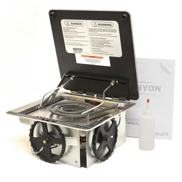 Kenyon B61145 Stainless Steel Single Burner Alcohol Electric Cooker Top