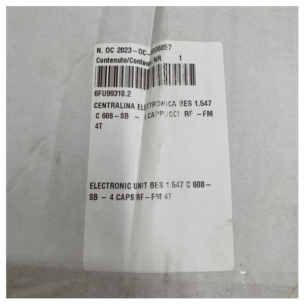 Besenzoni C608 control unit - BES 1.547 C608 SB