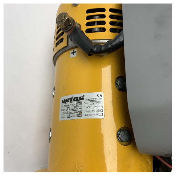 Vetus BOW9512 sähkömoottori ja solenoidi 95 KGF 12V