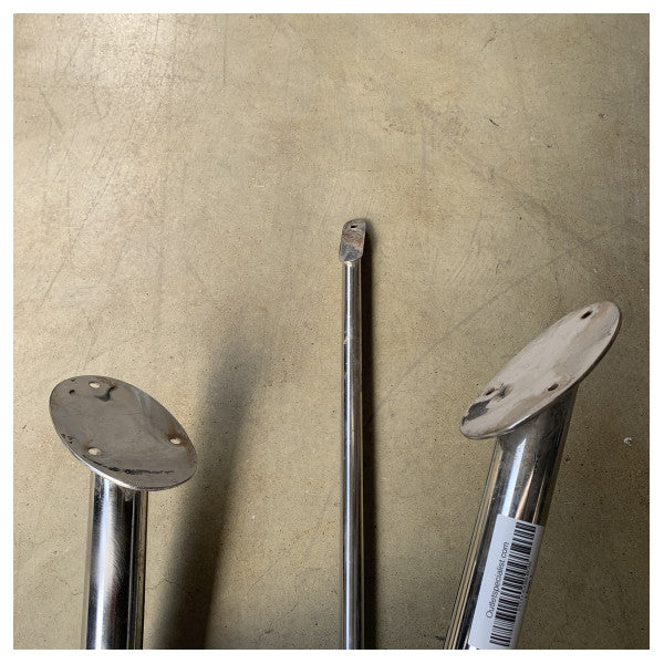 Wydajny bukszpryt ze stali nierdzewnej z rolką kotwiczną - L380 mm