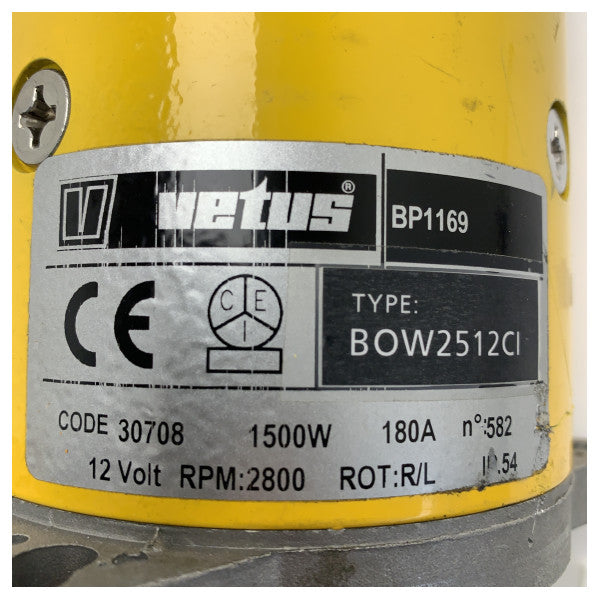 Vetus BP1169 BOW2512 Bugstrahlruder Elektromotor 25 KGF 12V