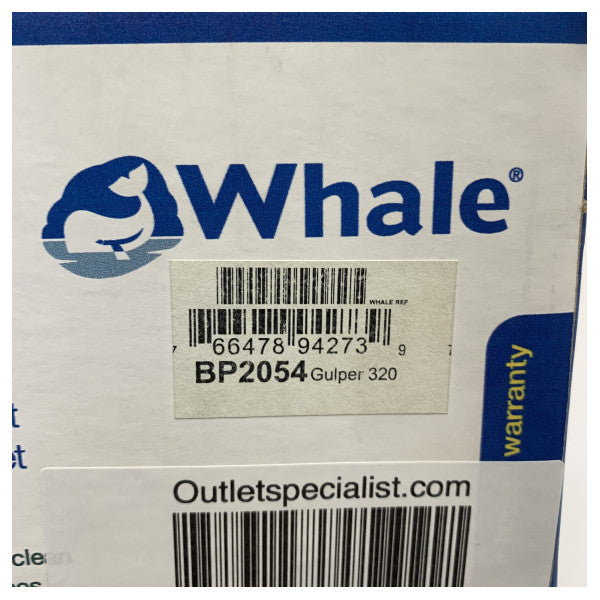 Whale BP2054 Gulper 320 24V gri su | sintine pompası