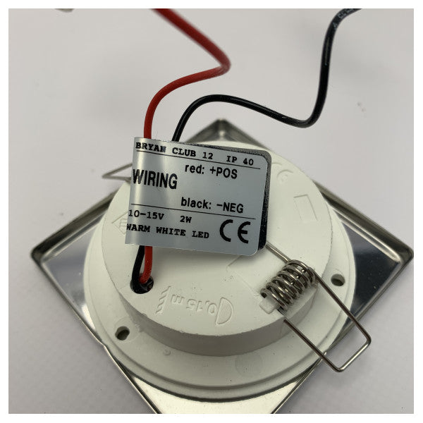 Quick BRYAN-CLUB 12 quadrado LED downlight spot 12/24V