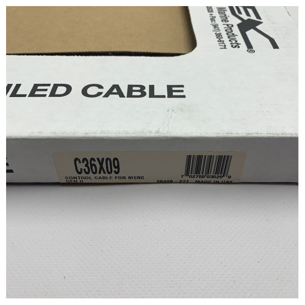 Cabo de controlo do motor Uflex C36 Mercury | MerCruiser Gen II 9 pés - C36X09