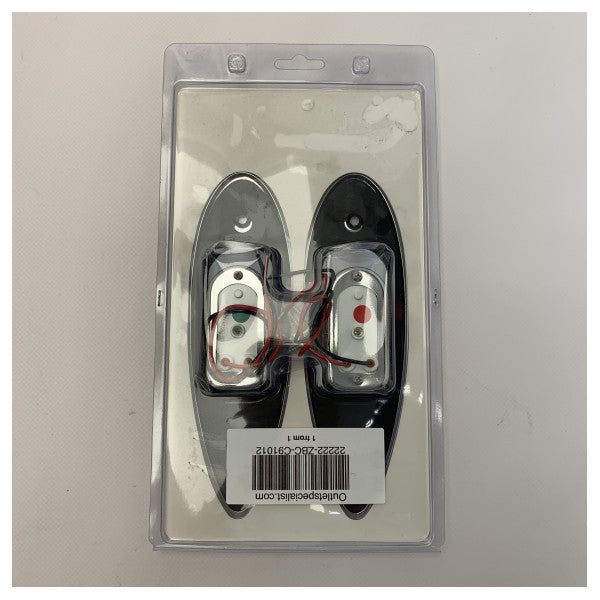 Easterner Stainless Steel Build in Port and Starboard Side Navigation Light - C91012