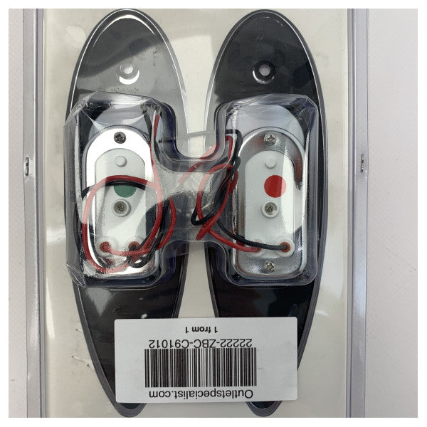 Easterner Stainless Steel Build in Port and Starboard Side Navigation Light - C91012