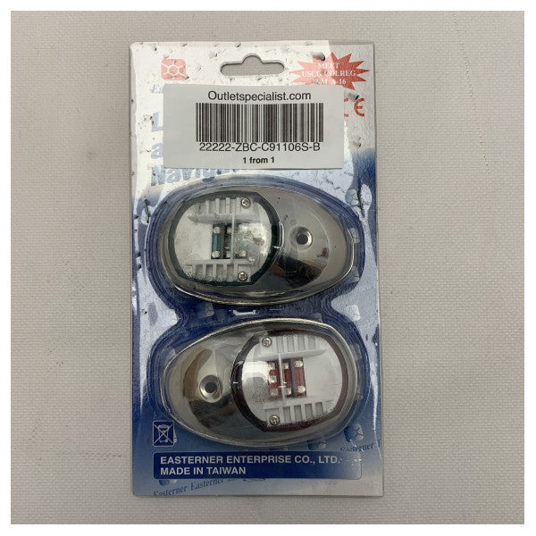 Easterner LED Navigation Light Port and Starboard Light - C91106S -B