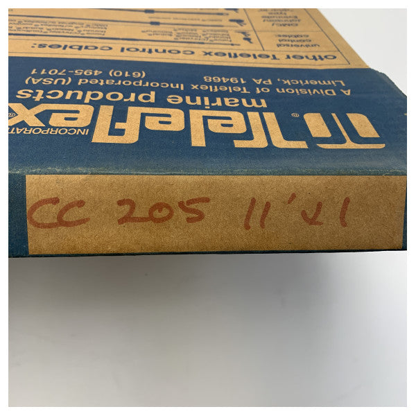 Teleflex CC 205 11ft Marine Engine Control Cable - Kestävä, korroosionkestävä kaapeli venemoottoreille.