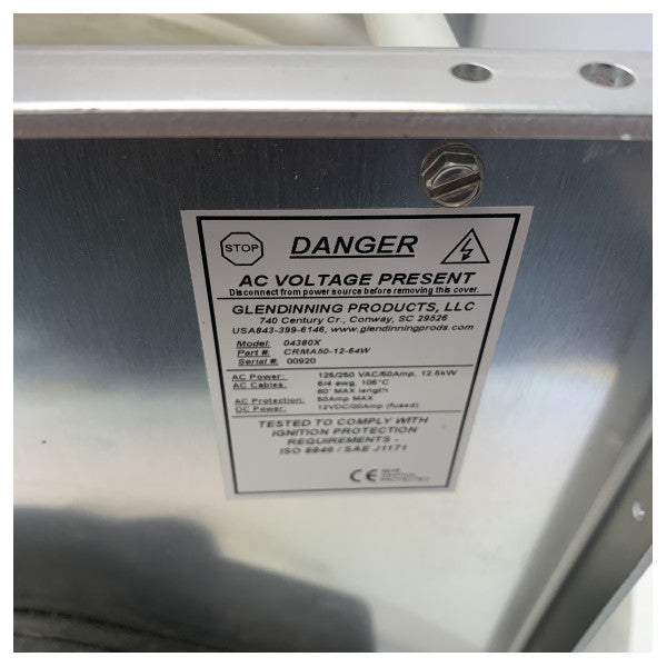 USED Glendinning CMRA50-12-64W shore power cable 12V | 50A | 230V