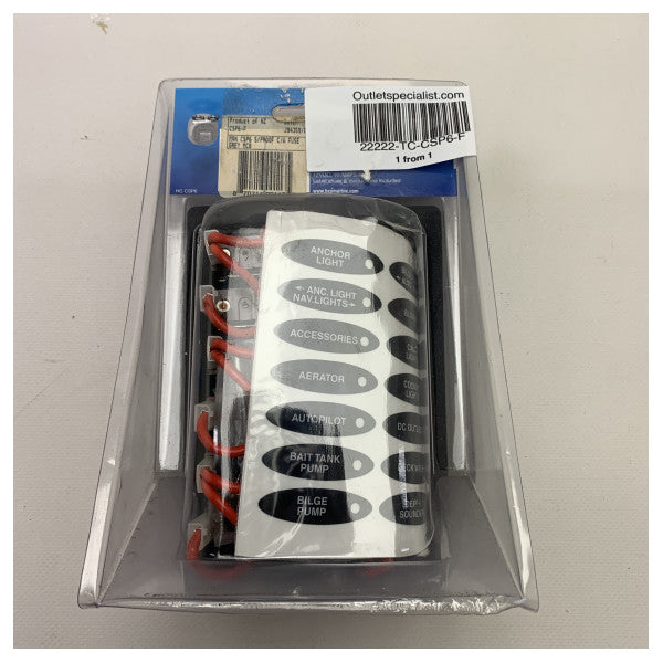 BEP-kytkinpaneeli DC 6-toiminen vedenkestävä - CSP6-F