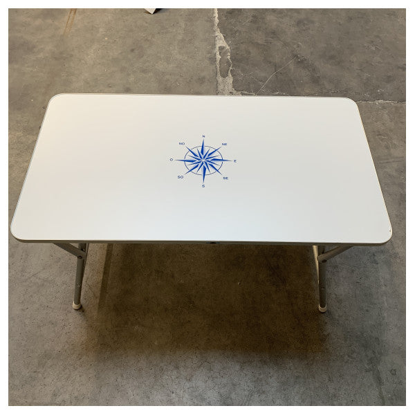 Ogromni preklopni stol za čamac bijeli 110 x 60 x 60 - d17 60 110