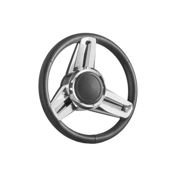 عجلة قيادة Isotta DAPONTE 350 مم من الفولاذ المقاوم للصدأ الأسود عالي الجودة