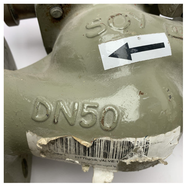 High-Quality DN50 PN16 Marine Iron Gate Valve with Corrosion-Resistant Coating and Handwheel Operation