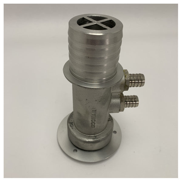 Econab ECDI03 Conector de Combustível Diesel Marítimo - Conexão de Linha de Combustível em Aço Inoxidável e Alumínio Durável