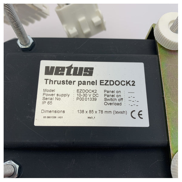 UŻYWANY panel sterowania dziobowym i rufowym sterem strumieniowym Vetus EZDOCK2