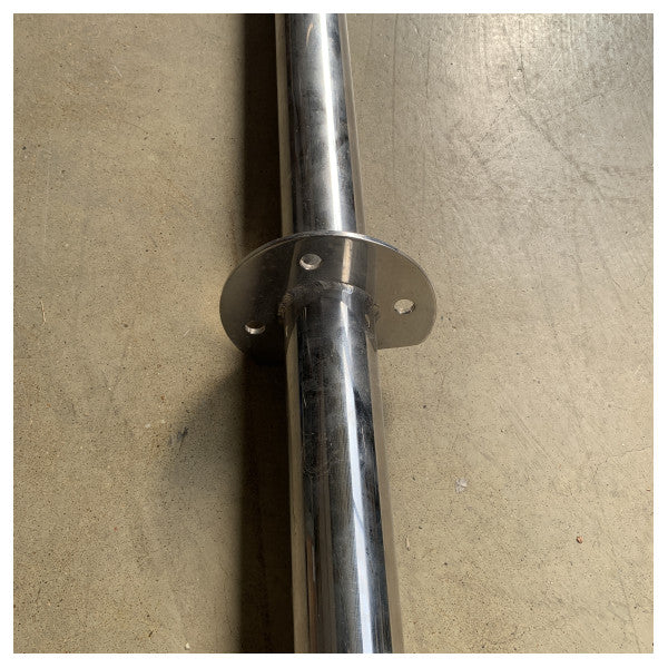 Ruostumattomasta teräksestä valmistettu lipputanko L1610 x D55 mm - irrotettava