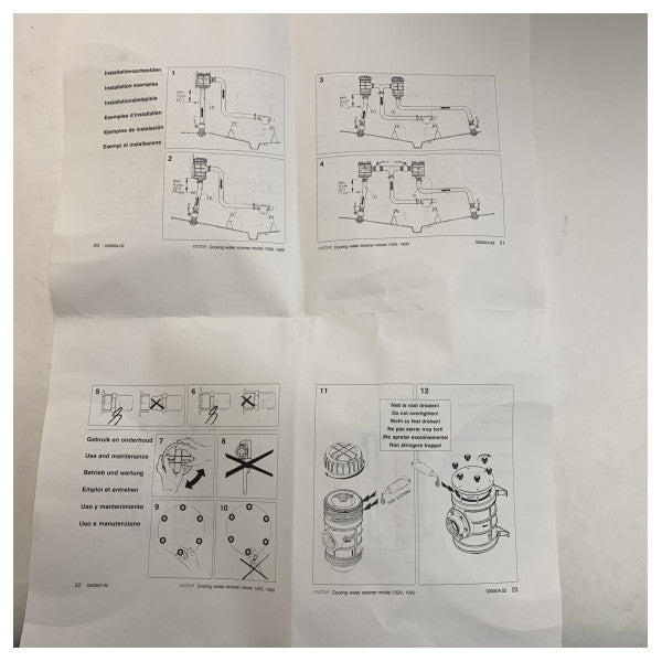 Vetus tip 1900 G2 1/2 strainer tal-ilma tal-baħar | filter 63 mm - FTR190063