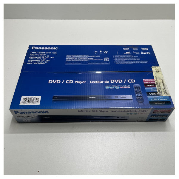 Panasonic S68EG-K HDMI DVD-afspiller sort
