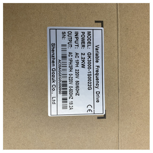 ATO 3 HP 2.2 KW VFD jednofazni inverter za promjenjivu frekvenciju