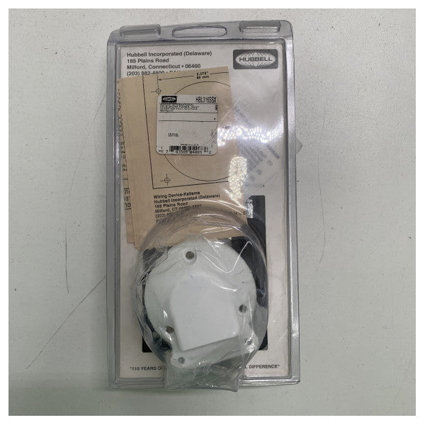 Hubbell Marine Edelstahl 316SS 16A 230V Landstromanschluss Dauerhaft Wetterfest