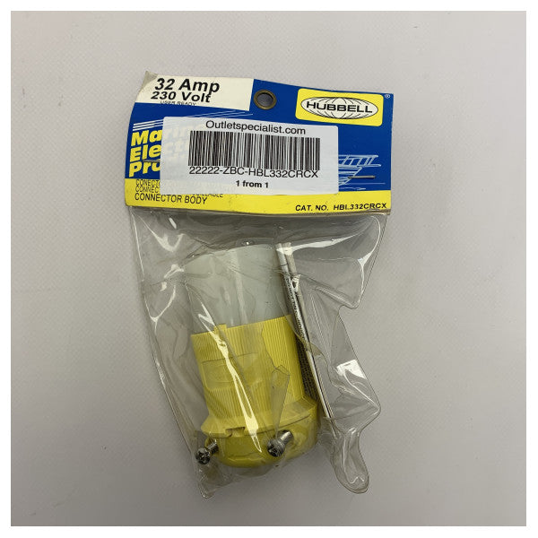 Hubbell HBL332CRCX 32A Shore Power Connection Plug