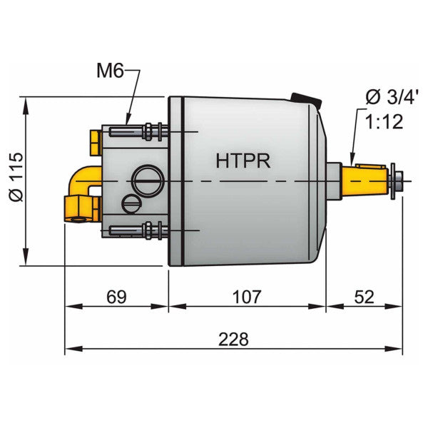 Pompa tal-ġbid idrawliku Vetus HTP3010R għal ħaġa ta' 10 mm