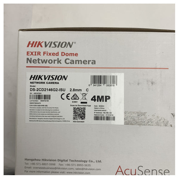 Hikvision DS-2CD2146G2-ISU 4MP vanjska kupolasta kamera