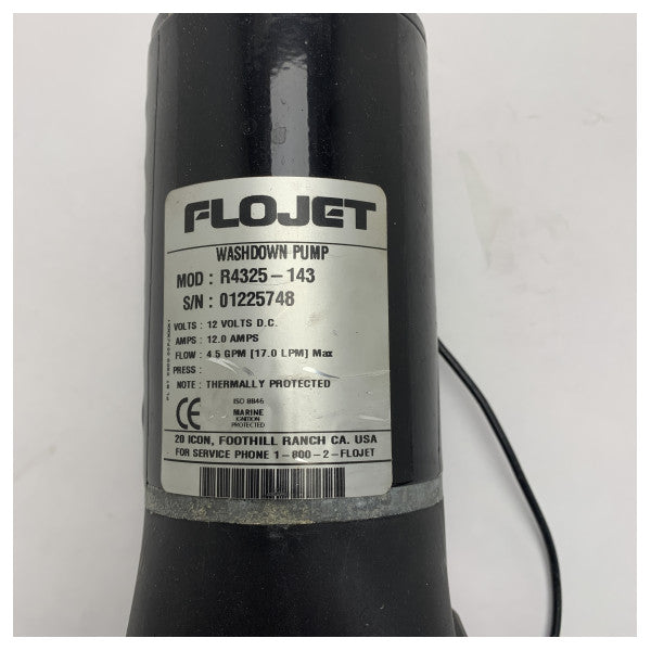 Pompe de rinçage Flojet R4325-143, 17 L/min, 12V