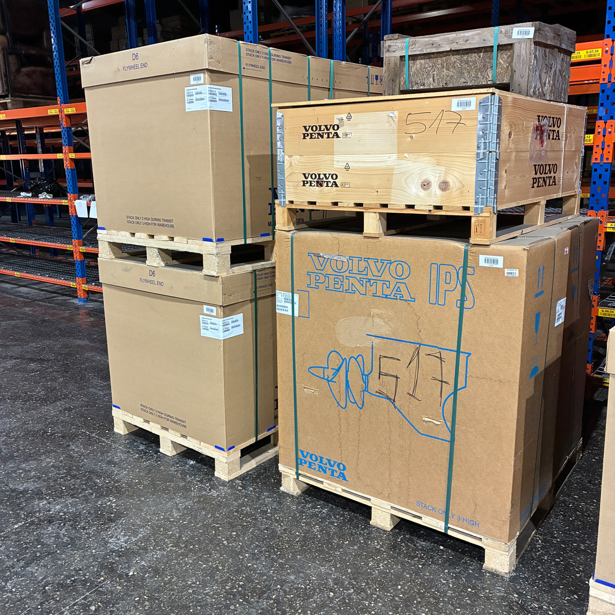 Ny Volvo Penta IPS500 Motorsett 2x D6-380 Motorsett