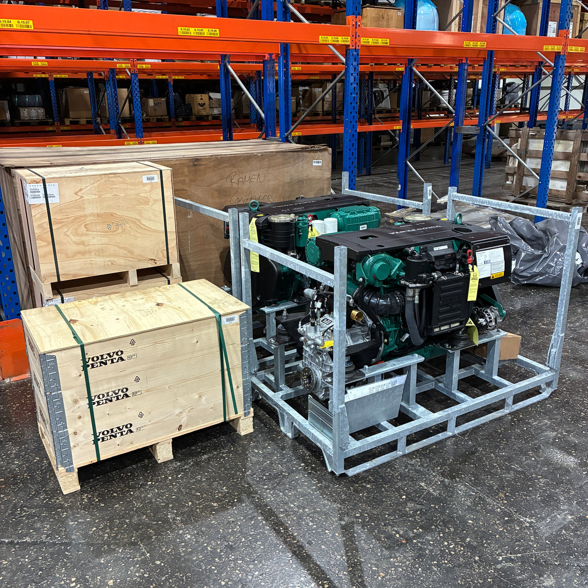 Kit ta’ Magna Marittima Dual Volvo Penta D4-320 b’Gearboxes HS68IV + Gauge