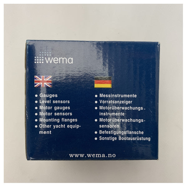 Wema 0-16V batteri voltmätare display svart - 110330