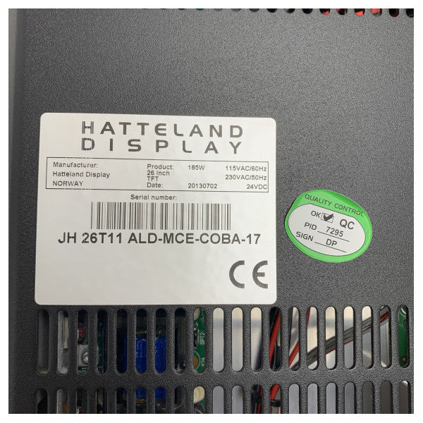 ΧΡΗΣΙΜΟΠΟΙΗΜΕΝΟ Hatteland Alphatron JH 26T11 26 ιντσών πολυλειτουργική οθόνη θαλάσσης
