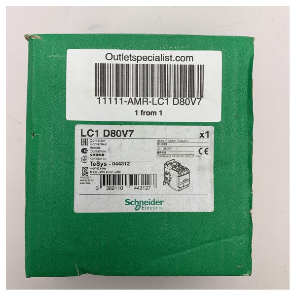 Schneider LC1 D80V7 3x 80A - interrutor de 400V