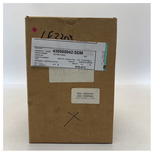 Filtro olio motore Fleetguard LF3303