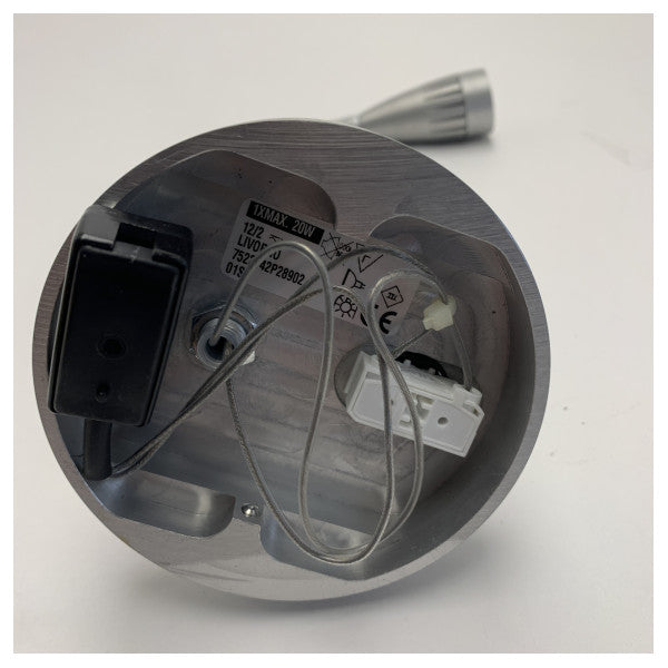 Vetus LIVORNO регулируема светлина за четене сребърна 12/24V