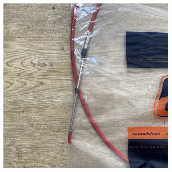 Excel Universal Medium Length 12ft Marine Steering Cable - Durable Red Jacket für reibungslose Bootssteuerung