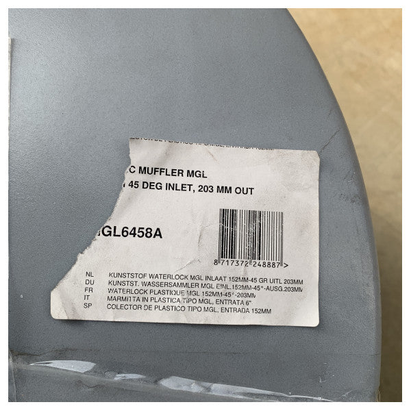 Vetus MGL6458A σιγαστήρας εξάτμισης | σιγαστήρας 127 - 203 mm