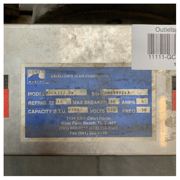 ANVÄND Ocean Marine 6500 BTU fristående marin luftkonditionering - MSCR327.OR