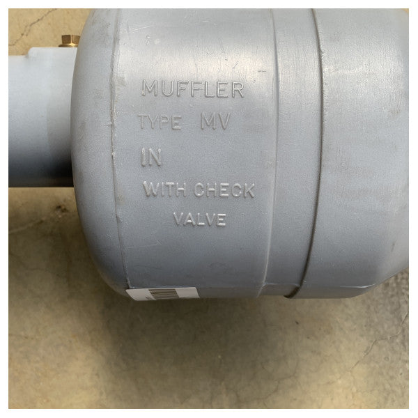 Vetus MV090 muffler tal-magna ta' ħruq ta' 90 mm bi kapaċità għolja