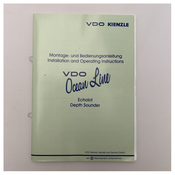 VDO Ocean Line 85 mm schwarzer Tiefe-Indikatorpaket-N01-400-328