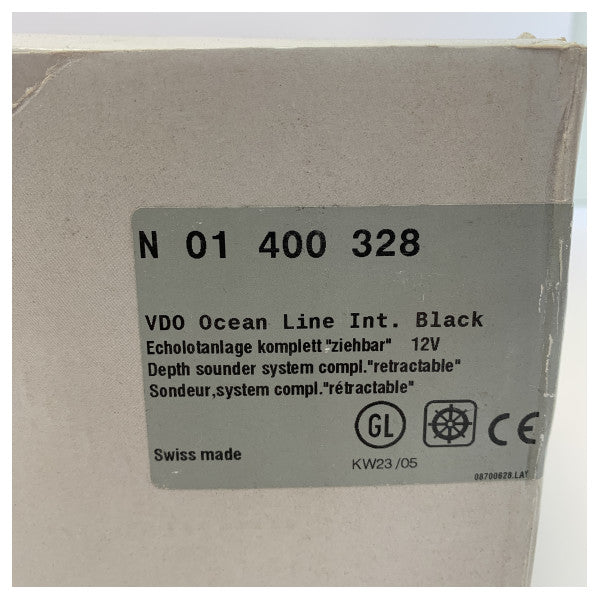 VDO Ocean Line 85 mm schwarzer Tiefe-Indikatorpaket-N01-400-328