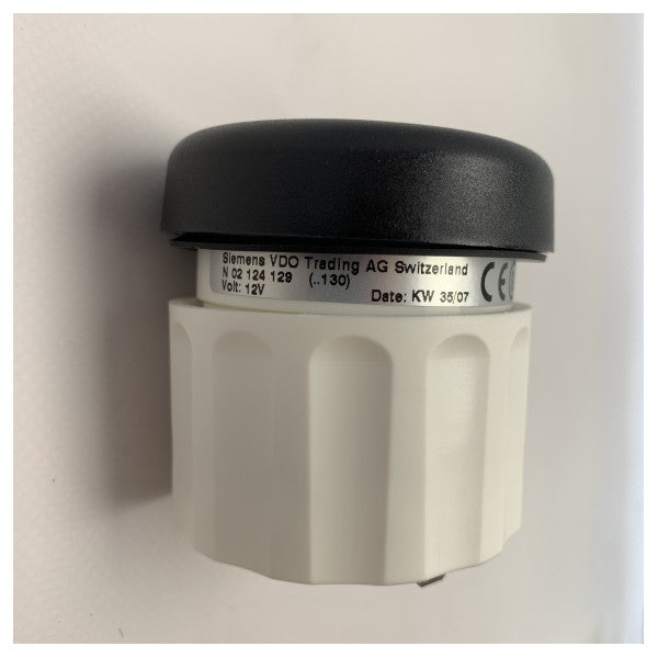 VDO 0-10 bar sort rundt trykdisplay 12V - N02-124-130