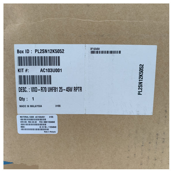 Vertex 16-Channel Base Station Digital Repeater Unit VXD-R70