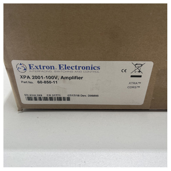 Підсилювач потужності Extron XPA 2001 - 60-850-11