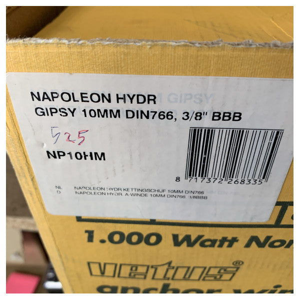 Vetus NP10HM Napoleon idrauliku windlass 10 mm