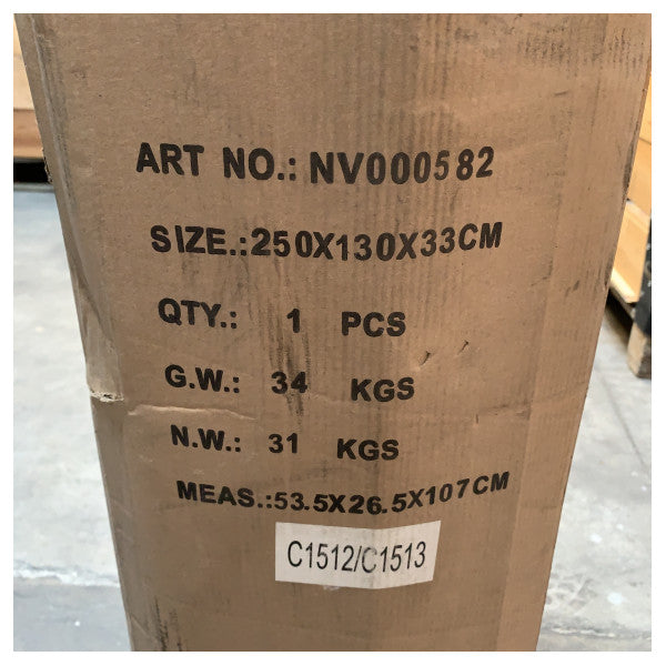 Viamare T250 luftdækket oppustelig jolle grå 2,5M